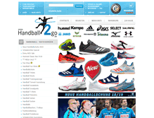 Tablet Screenshot of handball2go.de